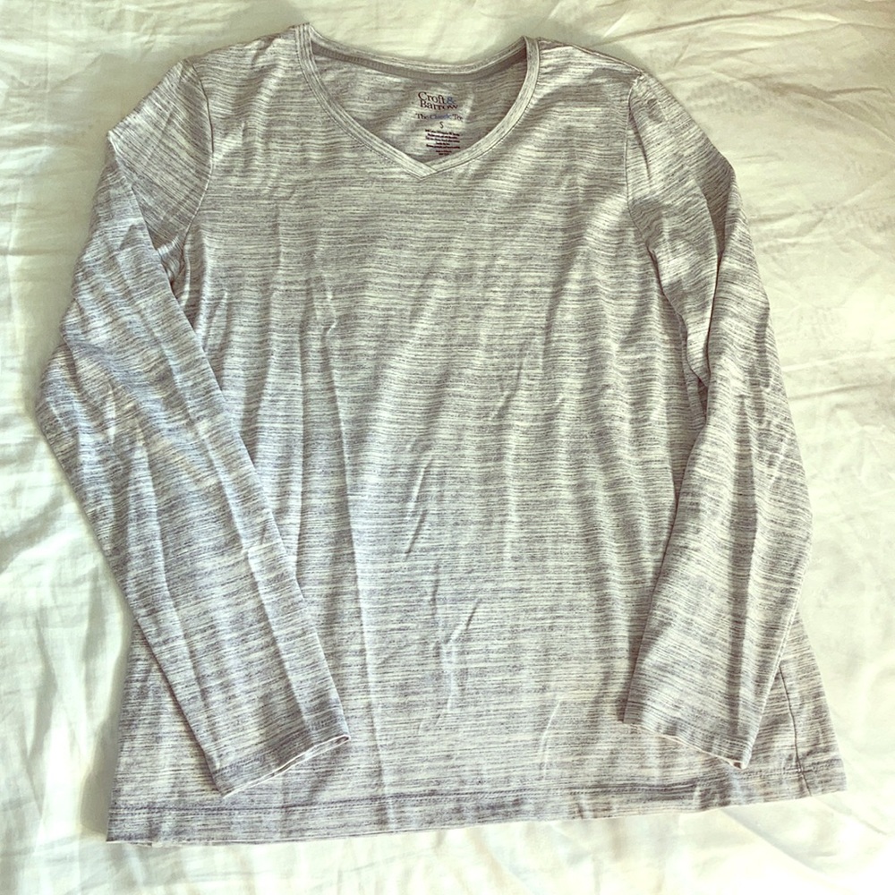 Heather Grey Long Sleeve Tee